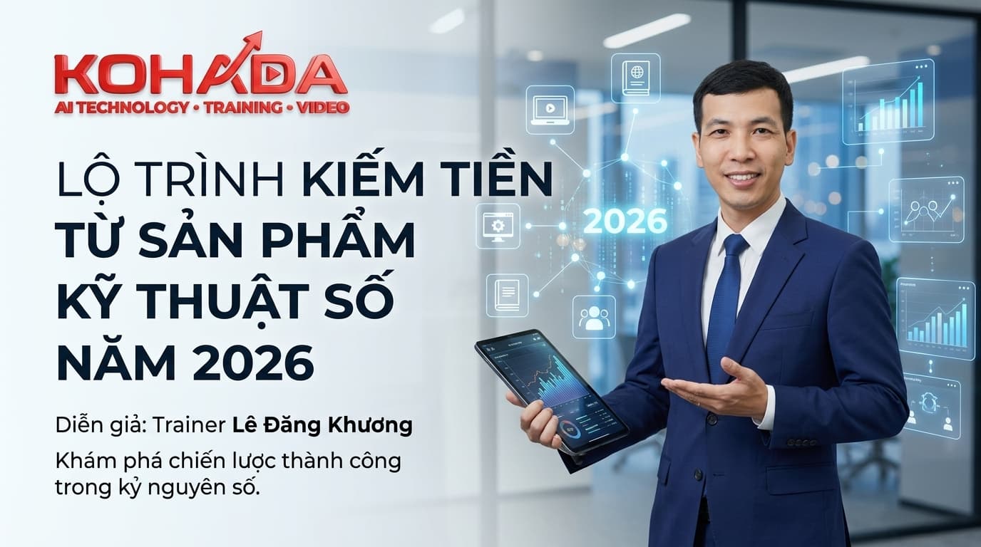 Lộ Trình Kiếm Tiền Từ Sản Phẩm Số 2026 — Trainer Dược Sĩ Thảo